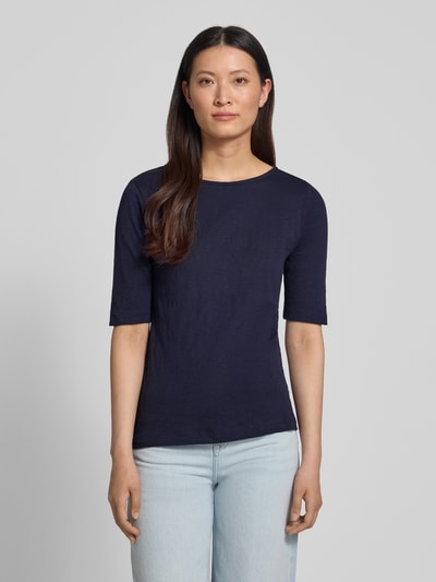 Christian Berg Woman T-shirt z dekoltem typu łódka Ciemnoniebieski 4