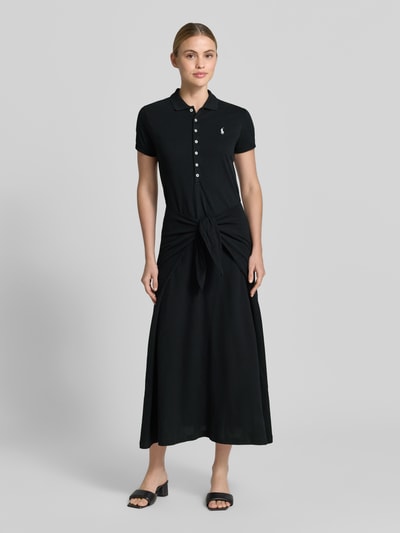 Polo Ralph Lauren Regular Fit Freizeitkleid aus Baumwoll-Mix Black 4