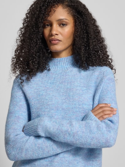 Christian Berg Woman Strickpullover mit Stehkragen Hellblau 3