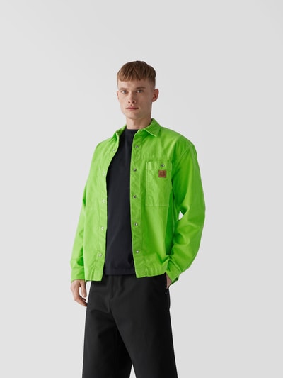 Kenzo Hemdjacke mit Brusttaschen Gras Grün 4
