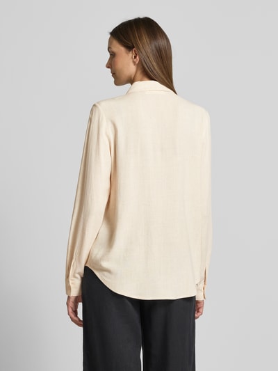 Selected Femme Regular Fit Bluse aus Viskose-Leinen-Mix Modell 'VIVA' Sand 5