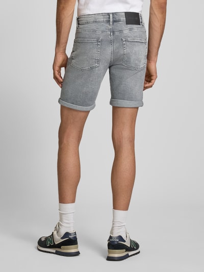 ONLY & SONS Regular Fit Jeansshorts aus Baumwoll-Mix Modell 'PLY MGD 8774' Mittelgrau 5