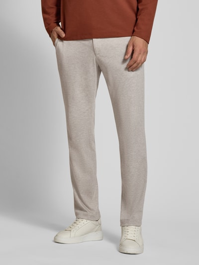 JOOP! COLLECTION Spodnie o kroju slim fit z trokiem model 'Sake' Beżowy 4