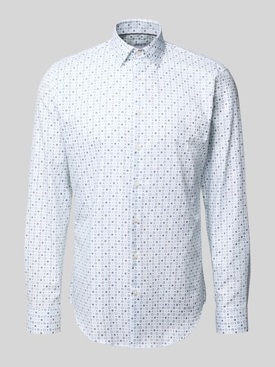 Jake*s Slim fit zakelijk overhemd van katoen met kentkraag Wit - 2