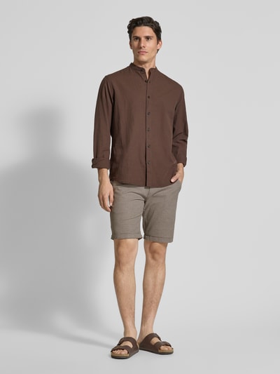 Redefined Rebel Regular Fit Bermudas mit Gesäßtaschen Modell 'NEBRASKA' Beige 1