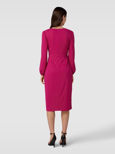 Lauren Ralph Lauren Cocktailkleid mit Cut Out und Knoten-Detail Fuchsia 5