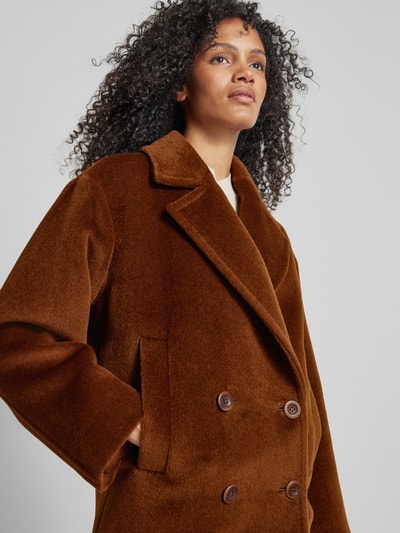 Max Mara Studio Jacke mit Reverskragen Modell 'FILOVIA' Cognac 3