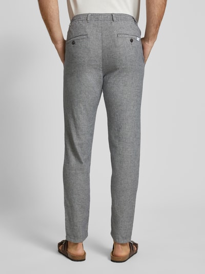 SELECTED HOMME Slim Tapered Fit Hose mit Leinen-Anteil Modell 'BRODY' Blau 5