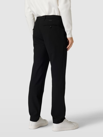 ALBERTO Slim fit broek met steekzak Zwart - 5