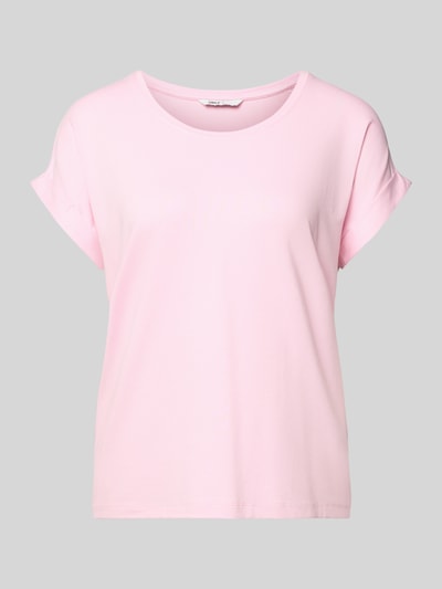 ONLY Regular Fit T-Shirt aus Viskose-Mix Modell 'MOSTER' Rosa 2