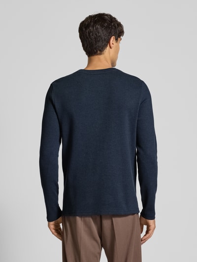 MCNEAL Pullover mit Rundhalsausschnitt Dunkelblau Melange 5