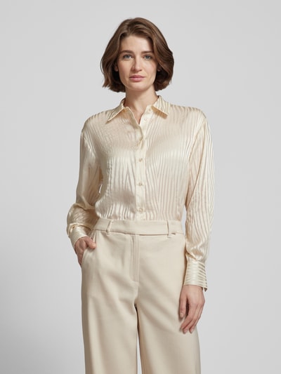 Stefanel Blouse met streepmotief, model 'DEVORE' Offwhite - 4