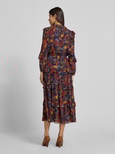 Lauren Ralph Lauren Maxikleid im Stufen-Look Modell 'DOBREY' Marine Melange 5