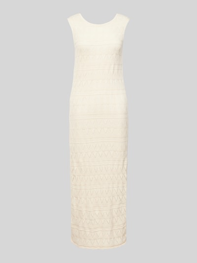 Vero Moda Strickkleid mit Lochmuster Modell 'BALI' Beige 2