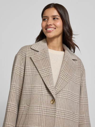 Milano Italy Kurtka z kołnierzem z połami Beżowy 3