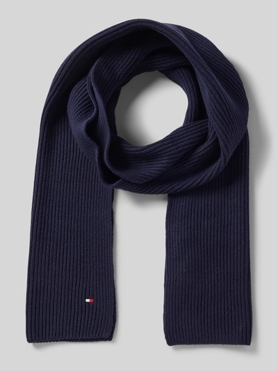 Tommy Hilfiger Schal aus Kaschmir-Baumwoll-Mix Marine 1