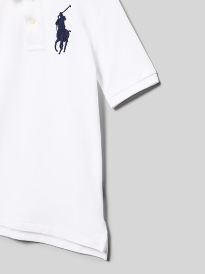 Polo Ralph Lauren Teens Poloshirt met labelstitching Wit - 2