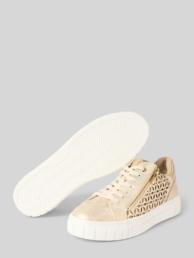 Marco Tozzi Sneakers met veter- en ritssluiting Beige - 4