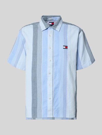 Tommy Jeans Relaxed Fit Freizeithemd aus reiner Baumwolle Hellblau 2