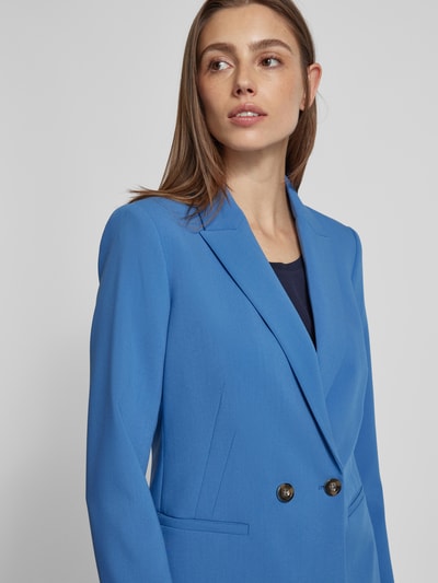 comma Blazer met reverskraag Koningsblauw - 3