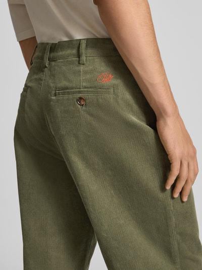 PROHIBITED Cordhose mit Gesäßtaschen Oliv 3