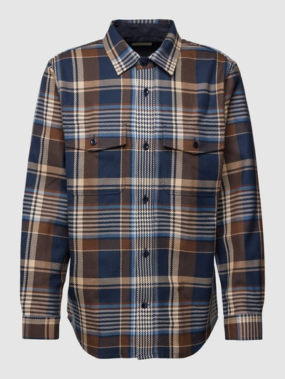 Gant Overshirt mit Karomuster Modell 'Twill' Marine 2