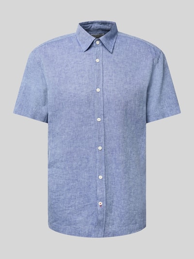 JOOP! Jeans Regular Fit Freizeithemd aus Leinen-Baumwoll-Mix Marine 2