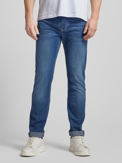 MAC Slim Fit Jeans mit Knopfverschluss Modell "ARNE PIPE" Blau 4