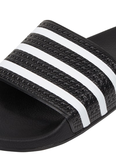 adidas Originals Adilette mit Streifenmuster am Riemen Black 2