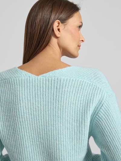 s.Oliver RED LABEL Regular fit gebreide pullover met wol Mintgroen - 3