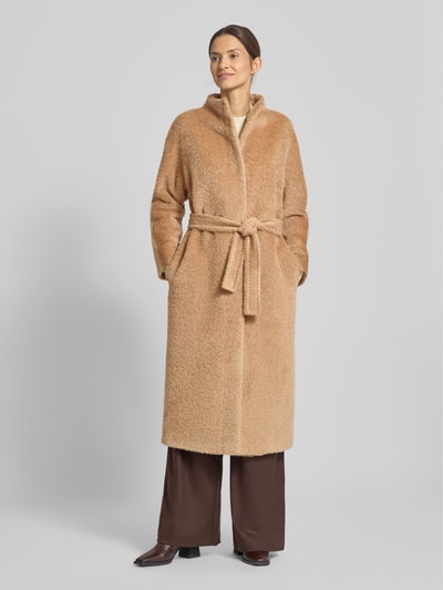 Max Mara Studio Wollmantel aus Alpaka-Mix Modell 'FERITO' Camel 4