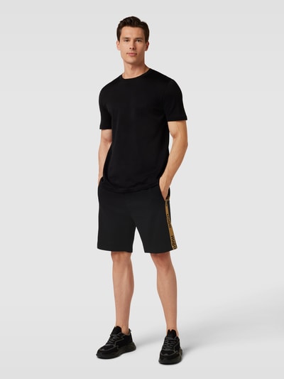 HUGO Sweatshorts mit Logo-Details Modell 'Sporty' Black 1