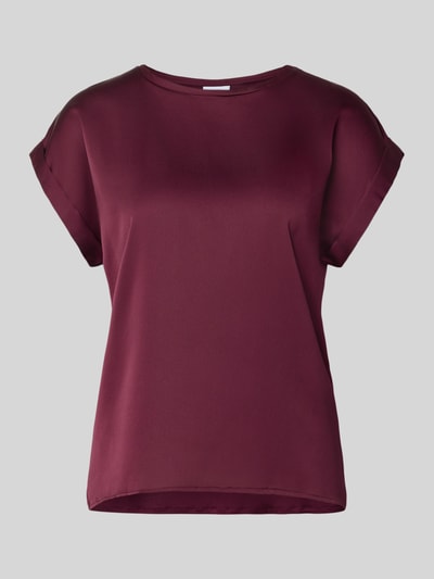 Vila Blusenshirt mit Rundhalsausschnitt Modell 'ELLETTE' Pflaume 2