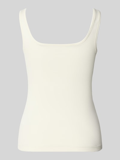 Produktfoto, Slim Fit Tank Top aus Baumwoll-Mix im 2er-Pack von HUGO, Optik: Unifarben, Label-Print, Square-Neck-Ausschnitt, breite Träger.