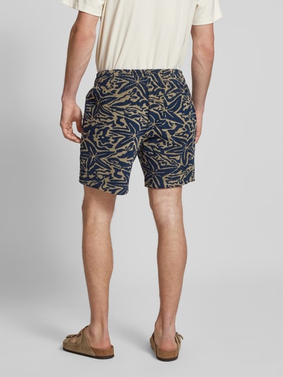 Only & Sons Regular Fit Shorts aus Frottee Dunkelblau 5