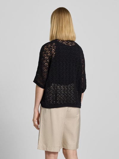 Tom Tailor Loose fit bolero-cardigan van puur katoen Zwart - 5