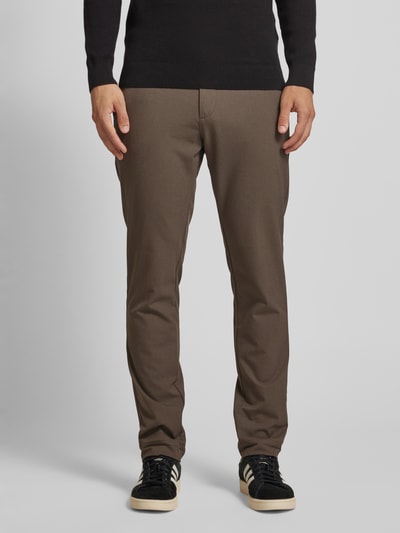 Jack & Jones Slim fit stoffen broek met achterzakken, model 'MARCO CONNOR' Taupe - 4