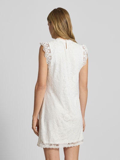 Pieces Rechte cocktailjurk van kant, model 'COLLINE' Offwhite - 5