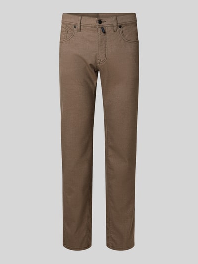 Pierre Cardin Slim fit stoffen broek met viscose, model 'Lyon' Beige - 2