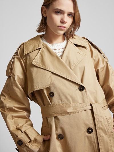 Gina Tricot Trenchcoat met strikceintuur Beige - 3