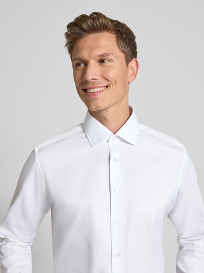 ETERNA Modern Fit Business-Hemd mit Kentkragen und Sportmanschetten Weiss 3