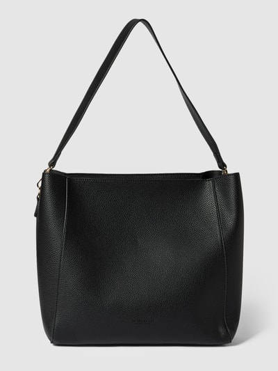 Seidenfelt Hobo Bag mit Strukturmuster Modell 'Persby' Black 1