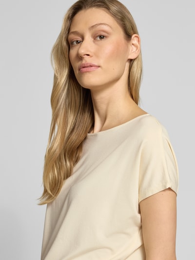 s.Oliver RED LABEL Loose Fit T-Shirt aus Viskose-Mix Ecru 3