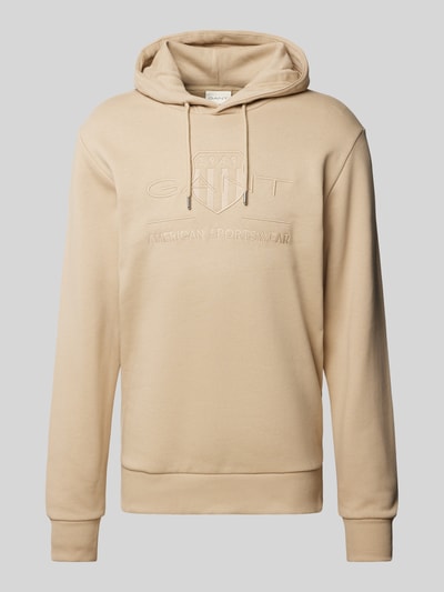 Gant Hoodie mit Label-Stitching Beige 2