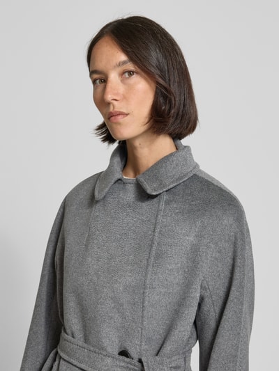 Weekend Max Mara Regular Fit Wollmantel aus reiner Schurwolle Modell 'RESINA' Dunkelgrau Melange 3