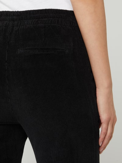 Drykorn Bundfaltenhose aus Cord Modell 'Level' Schwarz 3