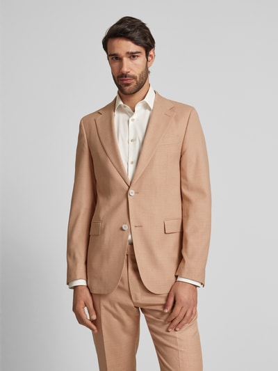 Strellson Slim fit colbert met paspelzak op de borst, model 'Alzer' Roestrood - 4