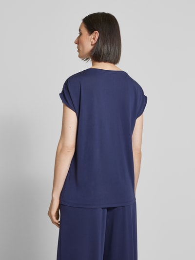 Christian Berg Woman T-shirt z prążkowanym okrągłym dekoltem Ciemnoniebieski 5