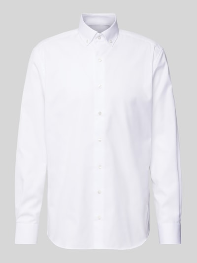 Eterna Modern Fit Business-Hemd mit Button-Down-Kragen Weiss 2