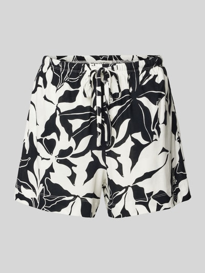 Marc O'Polo Comfort Fit Pyjama Shorts aus Baumwoll-Modal-Mix mit Allover-Muster Black 1